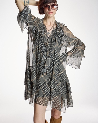 ALBA CONDE Vestido Corto con Volantes - Imagen 2