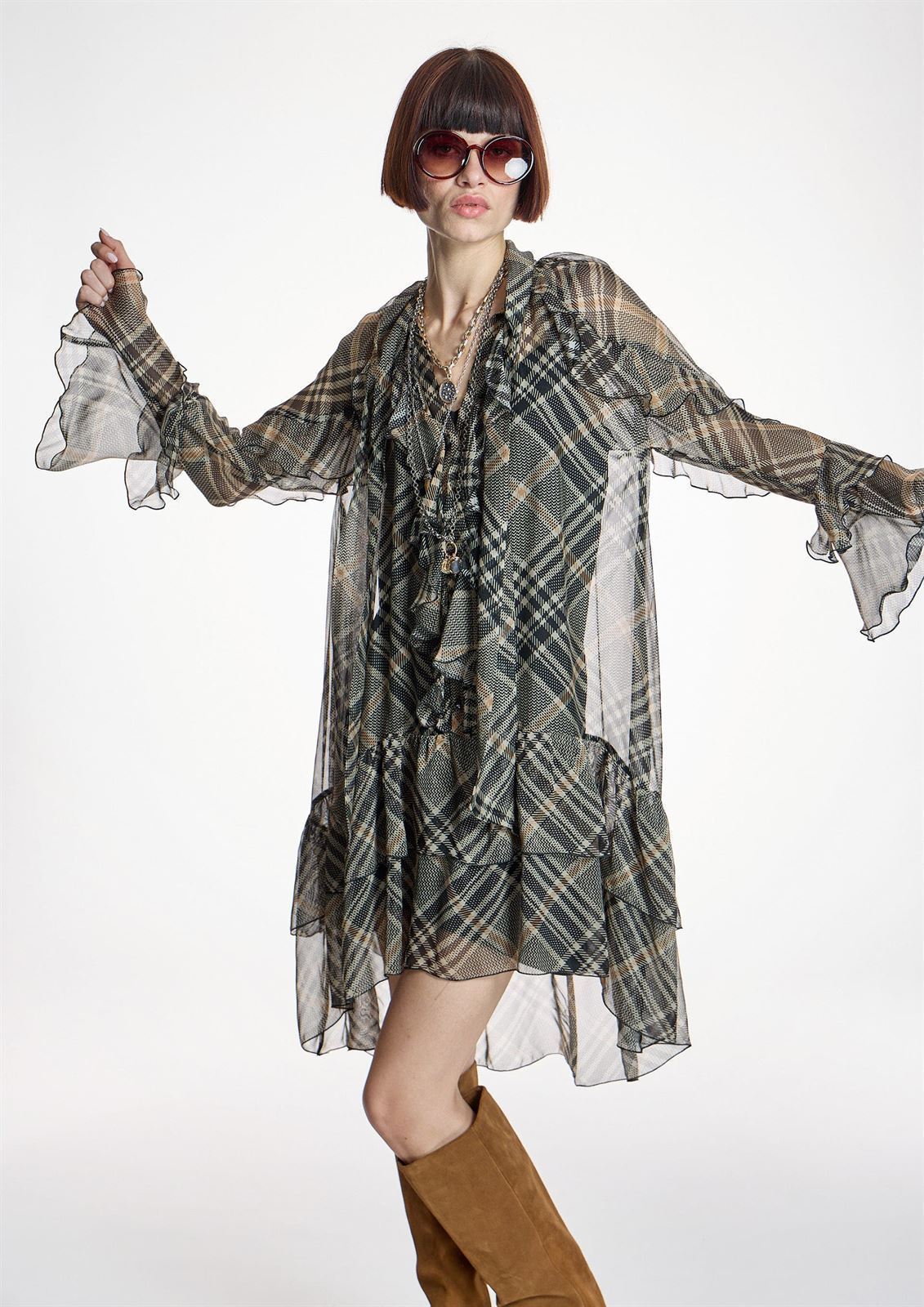 ALBA CONDE Vestido Corto con Volantes - Imagen 3