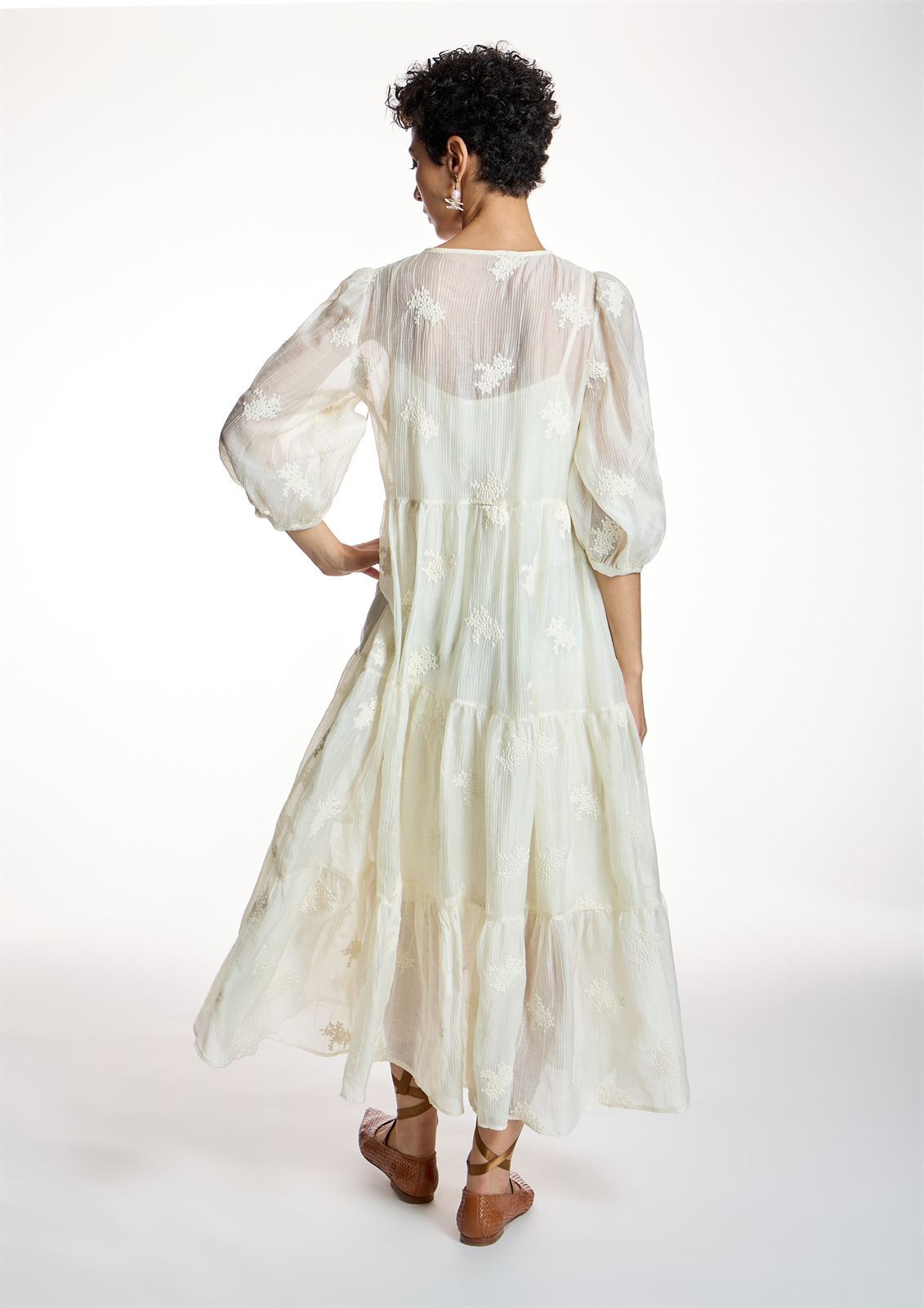 ALBA CONDE Vestido Crudo Romántico - Imagen 6