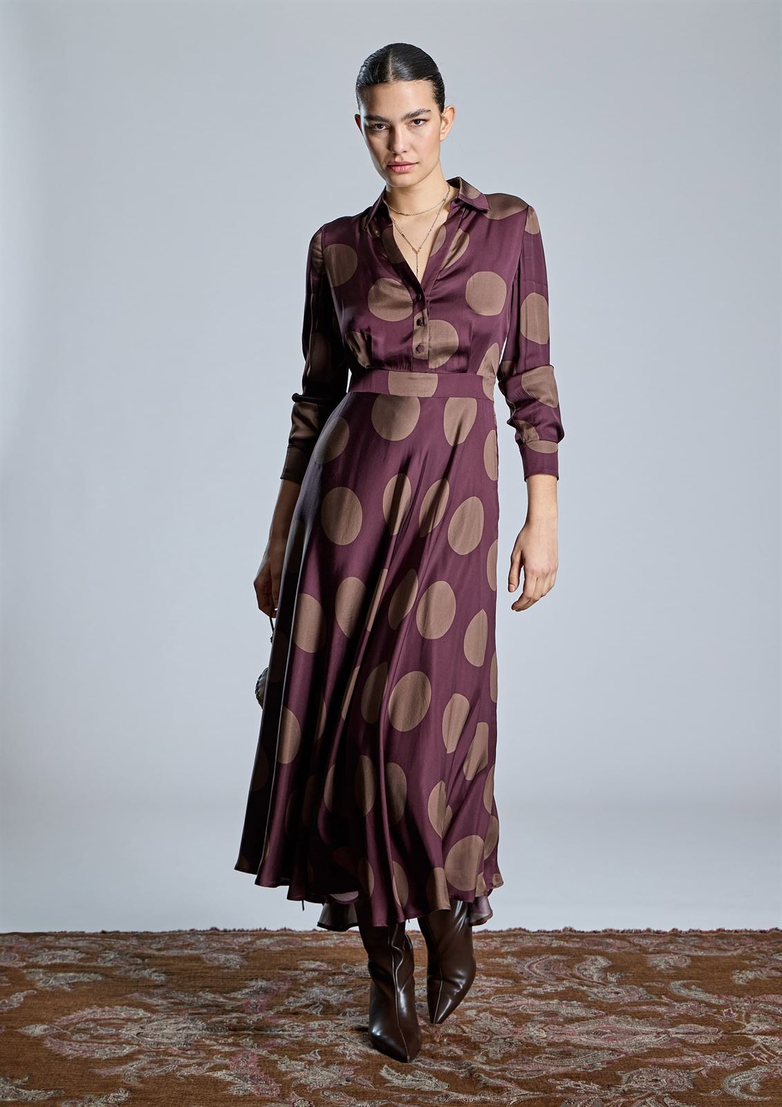 ALBA CONDE Vestido de Lunares - Imagen 1