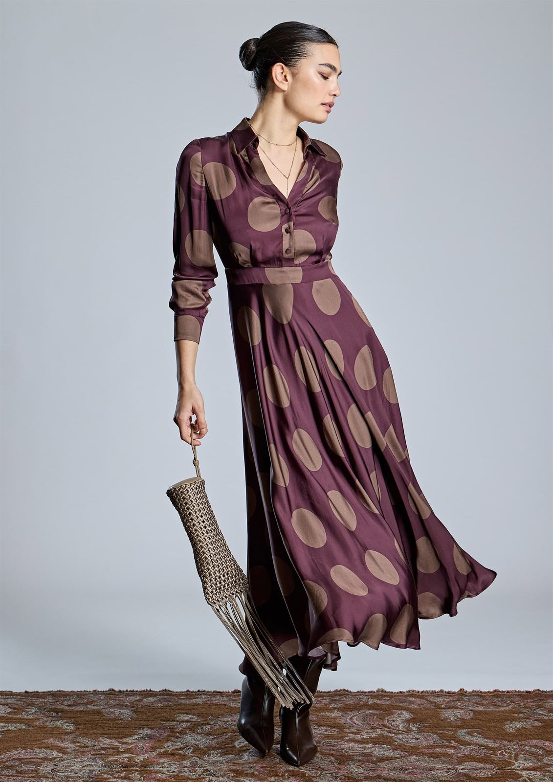 ALBA CONDE Vestido de Lunares - Imagen 2