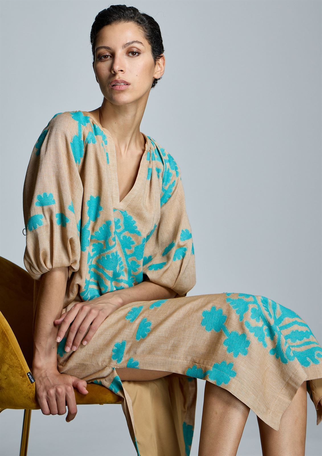 ALBA CONDE Vestido Dibujo Jacquard - Imagen 1