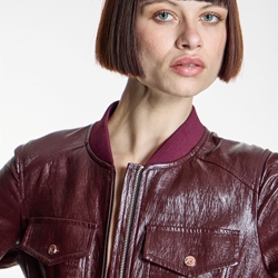 ALBA CONDE Vestido Entallado Burdeos - Imagen 1