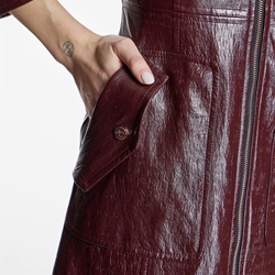 ALBA CONDE Vestido Entallado Burdeos - Imagen 2