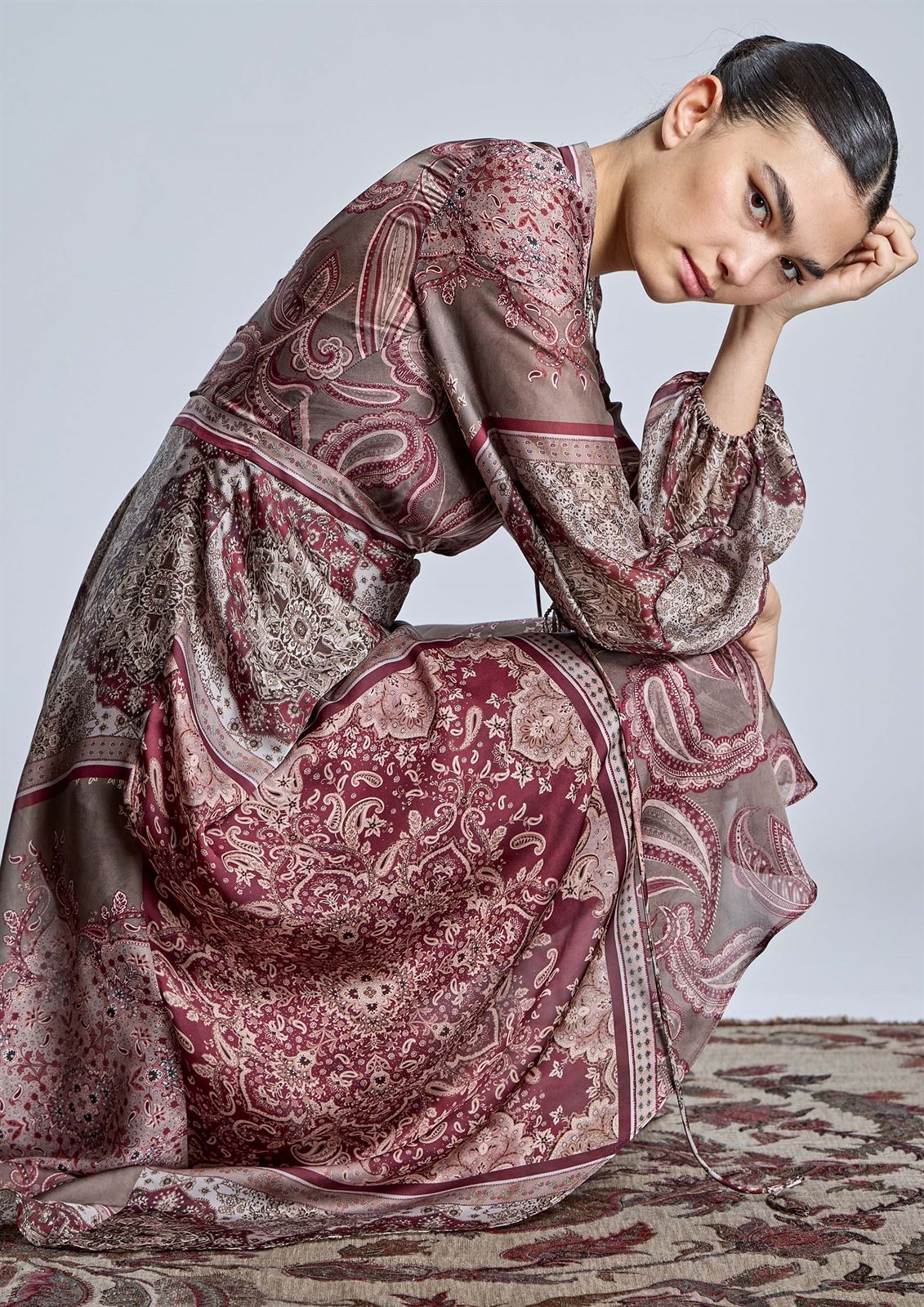 ALBA CONDE Vestido Estampado Cachemires - Imagen 1
