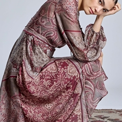 ALBA CONDE Vestido Estampado Cachemires - Imagen 1