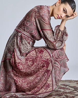 ALBA CONDE Vestido Estampado Cachemires - Imagen 1
