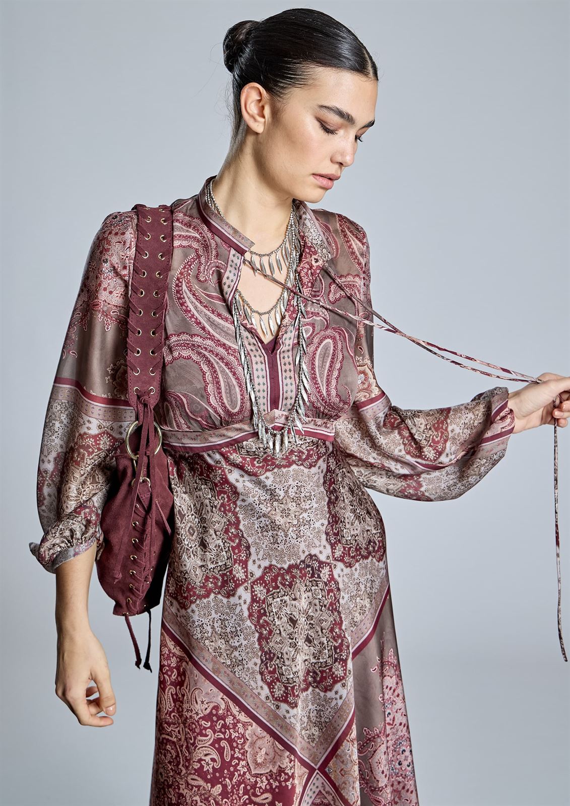 ALBA CONDE Vestido Estampado Cachemires - Imagen 2