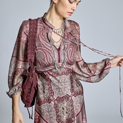 ALBA CONDE Vestido Estampado Cachemires - Imagen 2