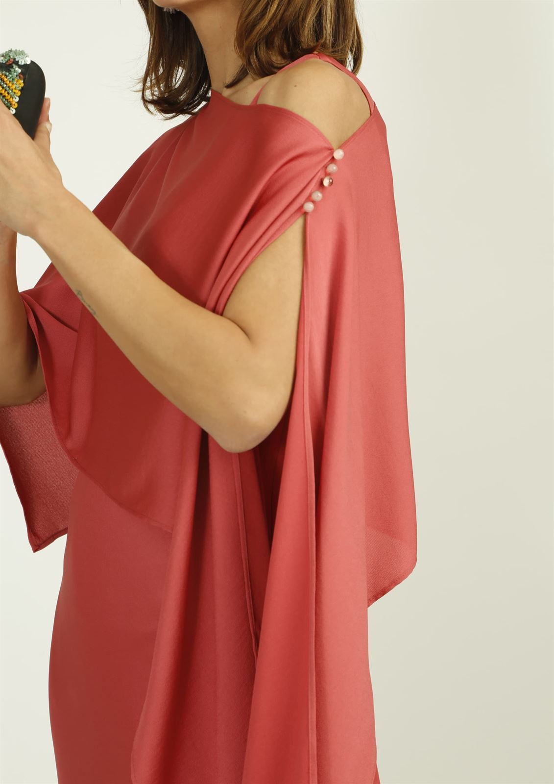 ALBA CONDE Vestido Fluído con Estola - Imagen 5