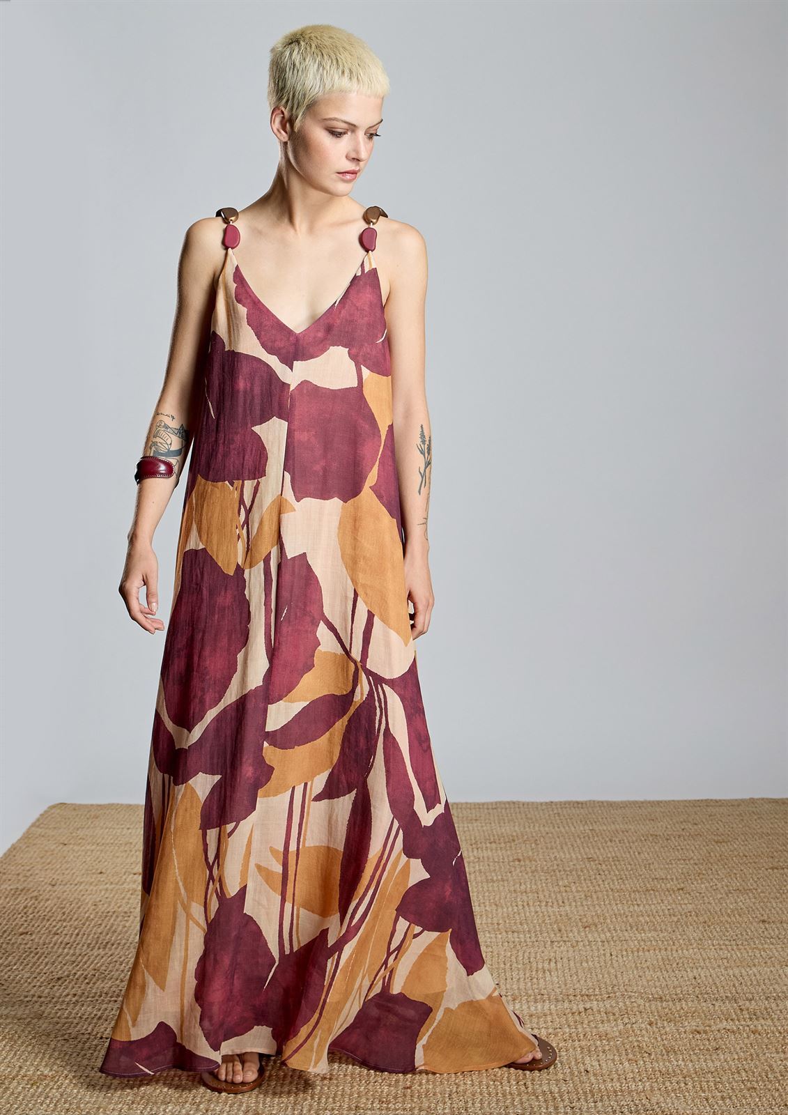 ALBA CONDE Vestido Largo Estampado - Imagen 2