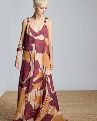 ALBA CONDE Vestido Largo Estampado - Imagen 2