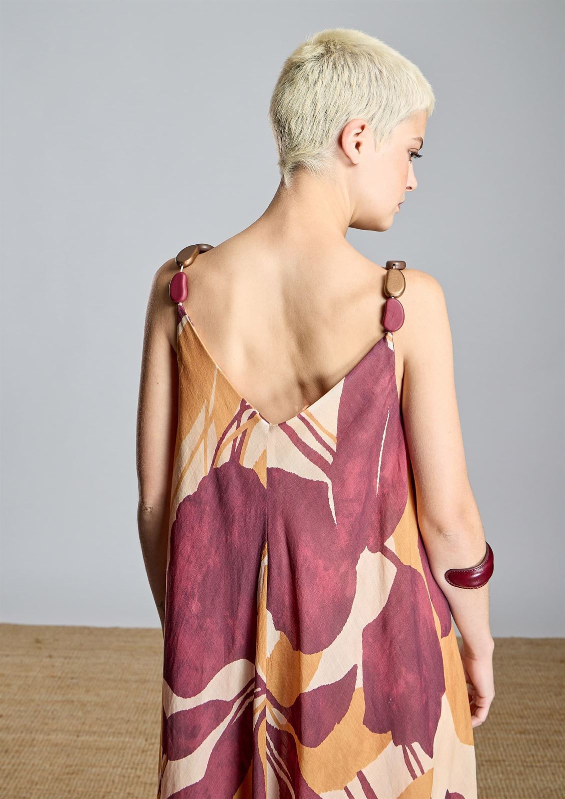 ALBA CONDE Vestido Largo Estampado - Imagen 3