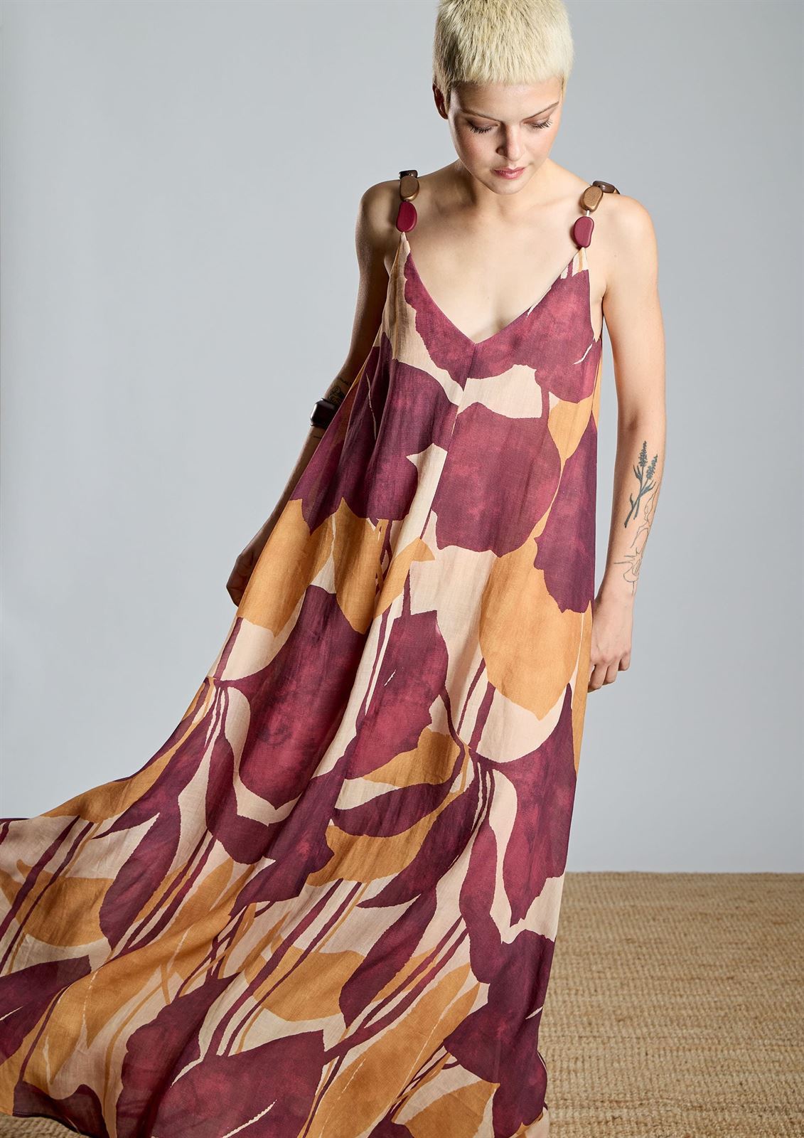 ALBA CONDE Vestido Largo Estampado - Imagen 5