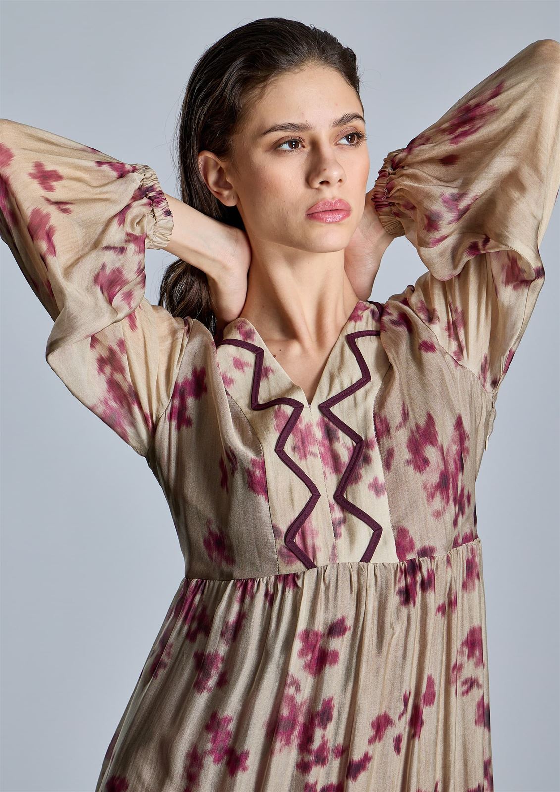 ALBA CONDE Vestido Largo Estampado - Imagen 3