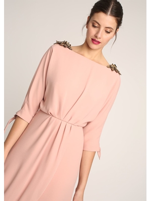 ALBA CONDE Vestido Largo Rosa - Imagen 1