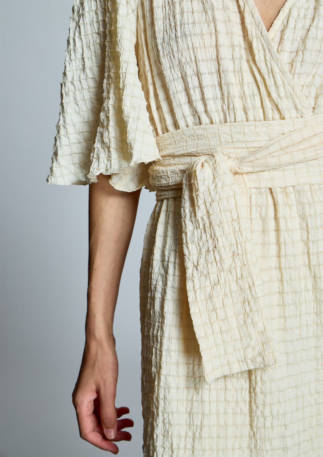 ALBA CONDE Vestido Midi Crudo - Imagen 1