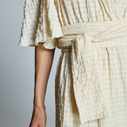 ALBA CONDE Vestido Midi Crudo - Imagen 1