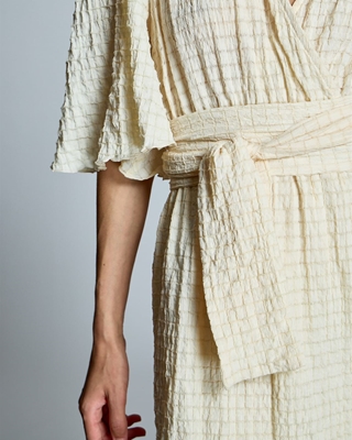 ALBA CONDE Vestido Midi Crudo - Imagen 1