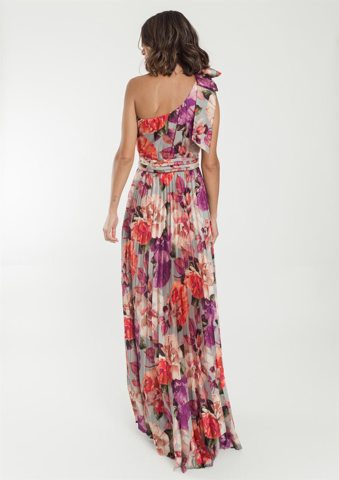 ALBA CONDE Vestido Plisado Estampado Floral - Imagen 3