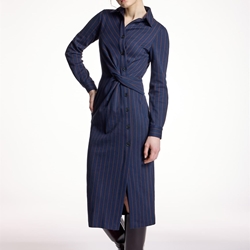 ALBA CONDE Vestido Raya Diplomática - Imagen 1