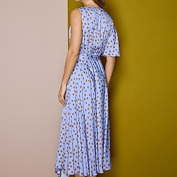 ALBA CONDE Vestido Satinado Lunares - Imagen 2