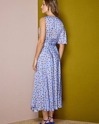 ALBA CONDE Vestido Satinado Lunares - Imagen 2