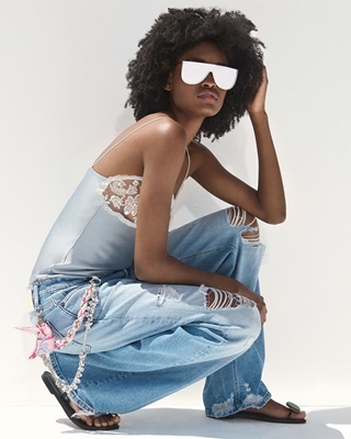 CAMBIO Vaquero PALAZZO CROPPED - Imagen 1