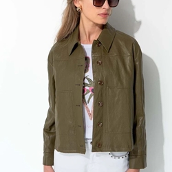 CATNOIR Chaqueta Corta de Piel Vegana - Imagen 1