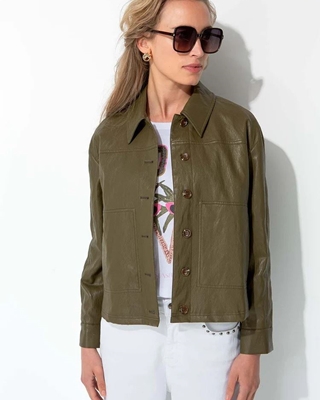 CATNOIR Chaqueta Corta de Piel Vegana - Imagen 1