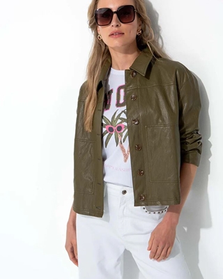 CATNOIR Chaqueta Corta de Piel Vegana - Imagen 2