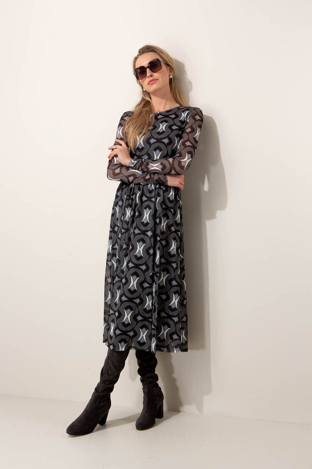 CATNOIR Vestido de Malla Estampado - Imagen 1