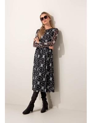 CATNOIR Vestido de Malla Estampado - Imagen 1