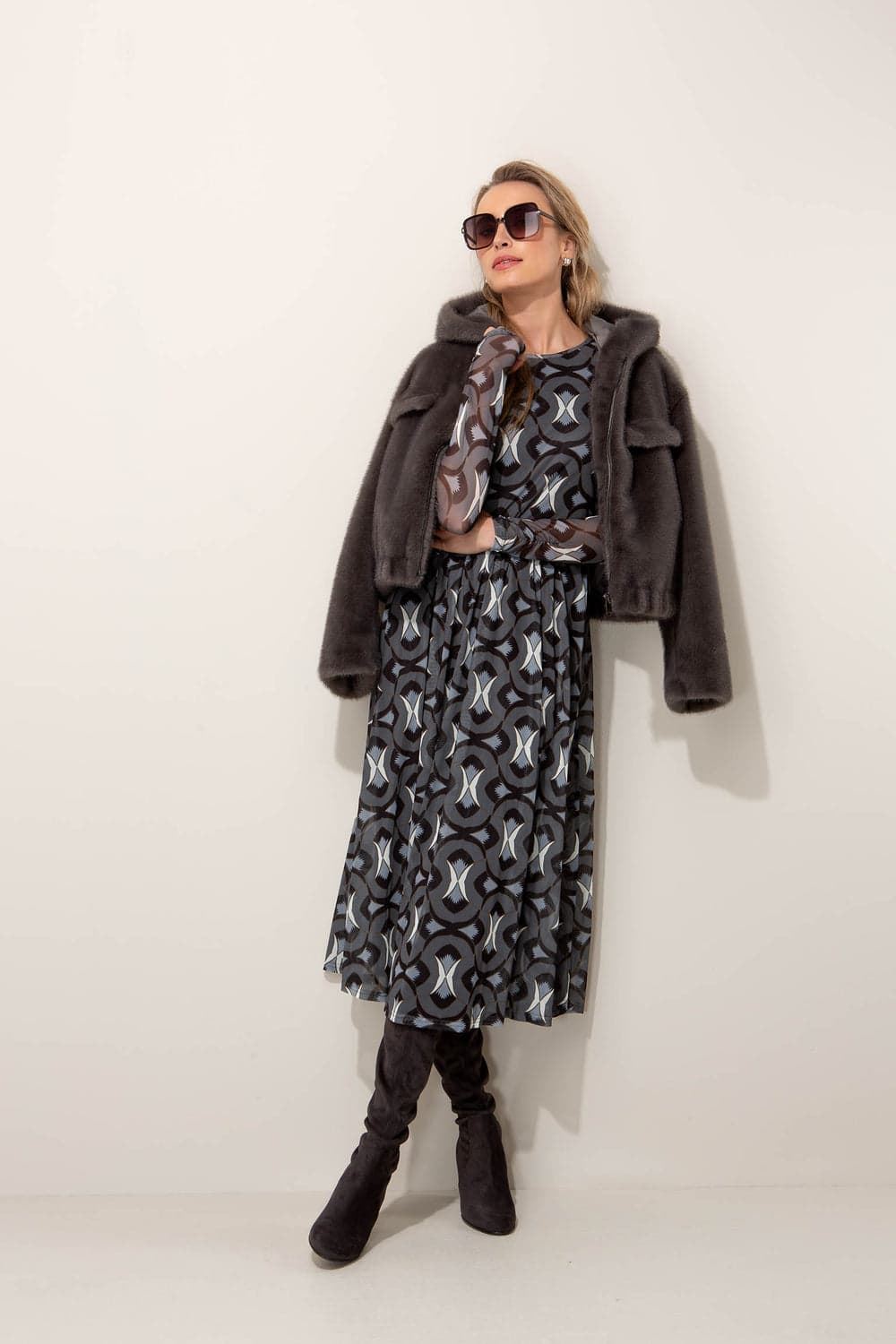 CATNOIR Vestido de Malla Estampado - Imagen 3