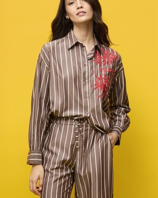 CIVIT Camisa de Rayas con Bordado - Imagen 1