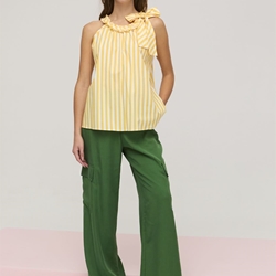 CIVIT Pantalón Cargo Cupro Verde - Imagen 1