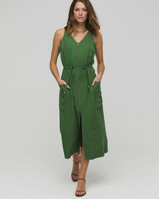 CIVIT Vestido Cupro Verde - Imagen 1