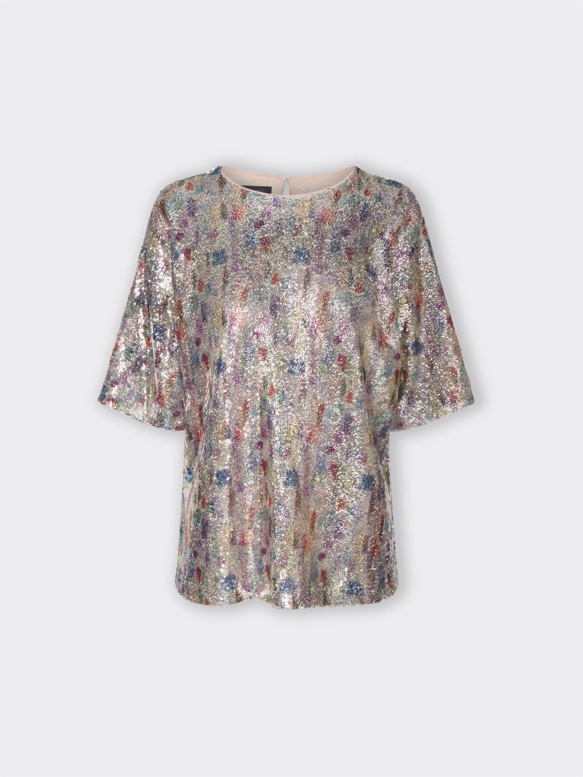 ELENA MIRÓ Camiseta de Tul con Lentejuelas - Imagen 4