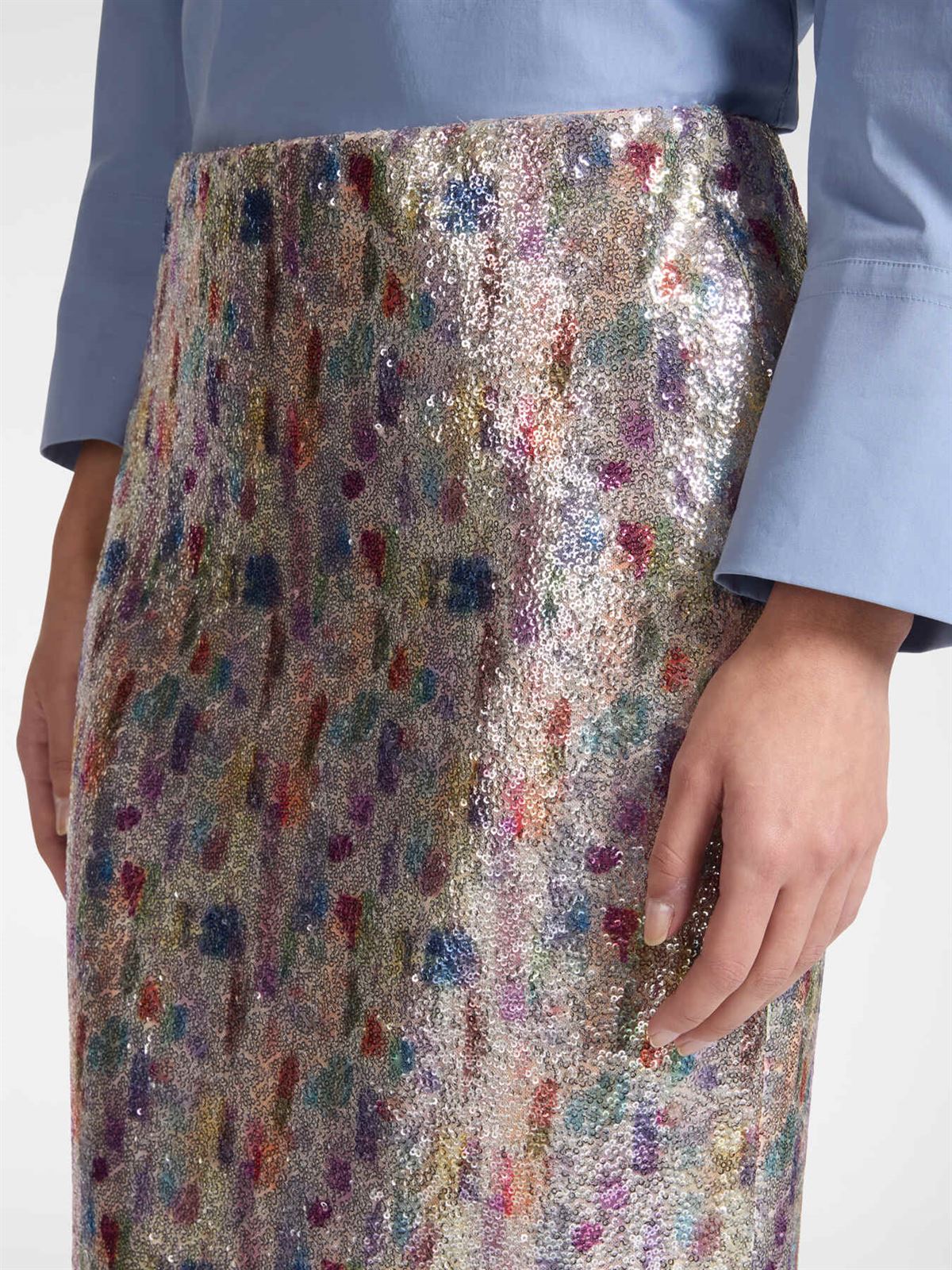 ELENA MIRÓ Falda de Tul con Lentejuelas - Imagen 1