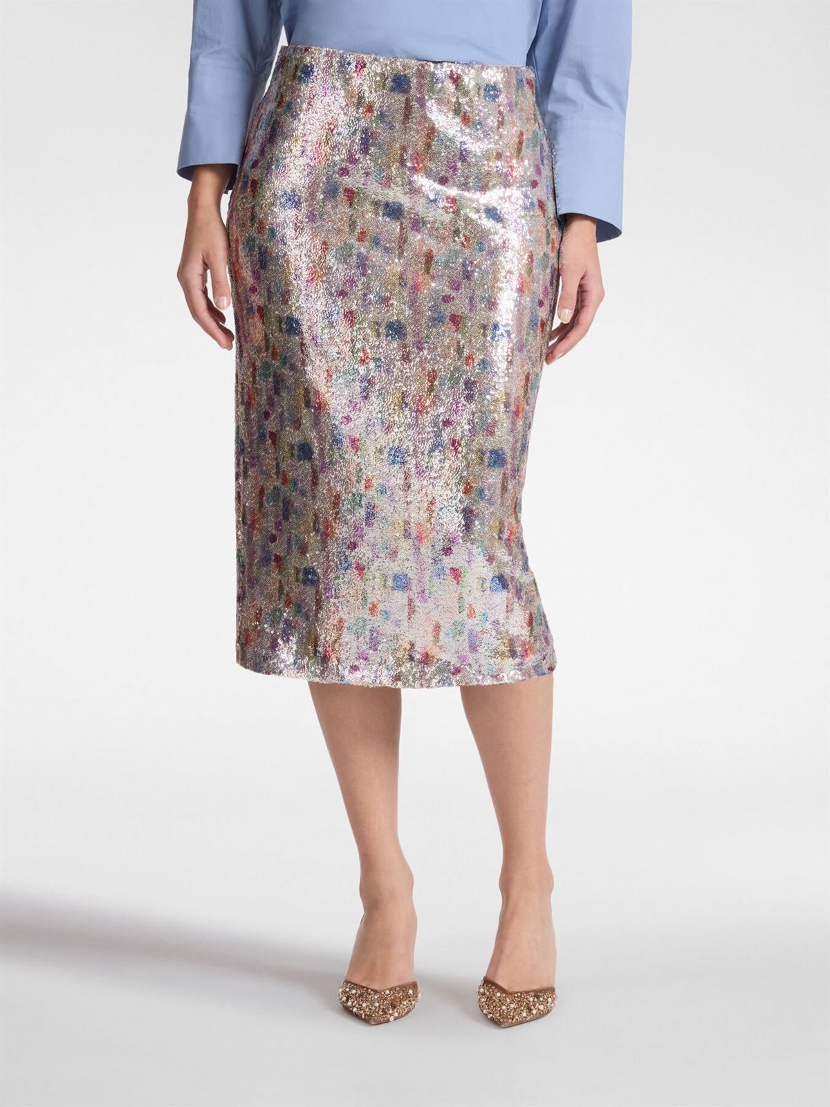 ELENA MIRÓ Falda de Tul con Lentejuelas - Imagen 2