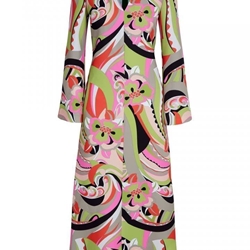 JORGE VAZQUEZ Vestido Crepe Estampado - Imagen 1
