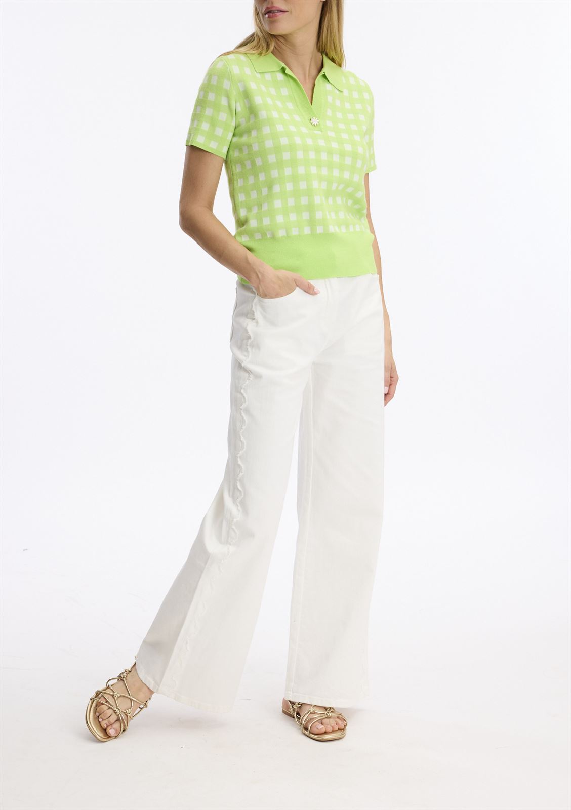 LEO & HUGO Polo Estampado Vichy - Imagen 1