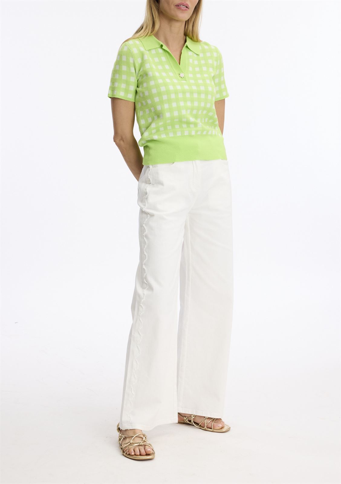 LEO & HUGO Polo Estampado Vichy - Imagen 2