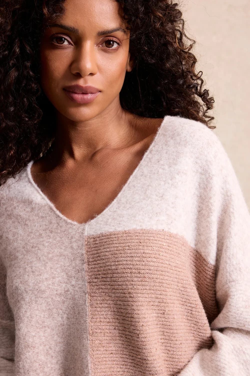 LEO & UGO Sweater Cuello Pico - Imagen 1