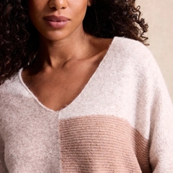 LEO & UGO Sweater Cuello Pico - Imagen 1