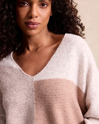 LEO & UGO Sweater Cuello Pico - Imagen 1