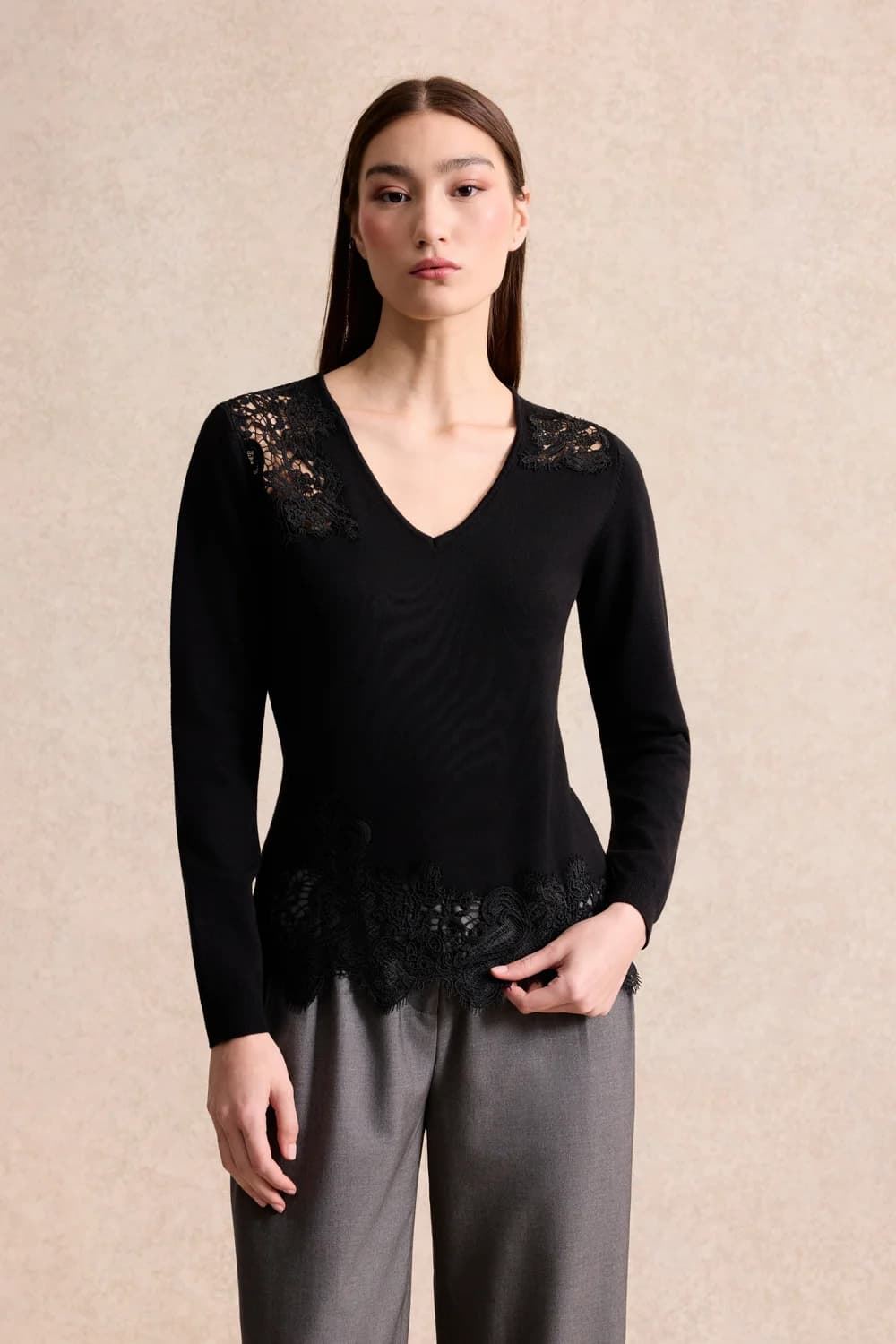 LEO & UGO Sweater de Encaje - Imagen 1