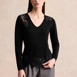 LEO & UGO Sweater de Encaje - Imagen 1