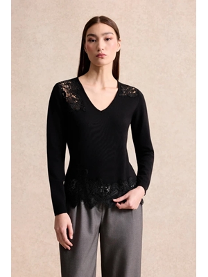 LEO & UGO Sweater de Encaje - Imagen 1