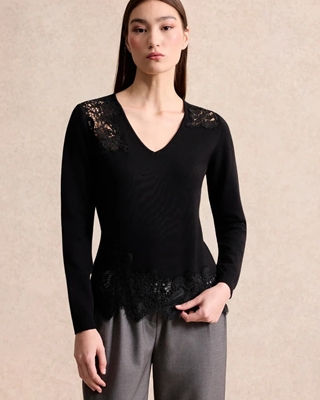 LEO & UGO Sweater de Encaje - Imagen 1